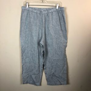 Eileen Fisher women’s pants size M linen crop